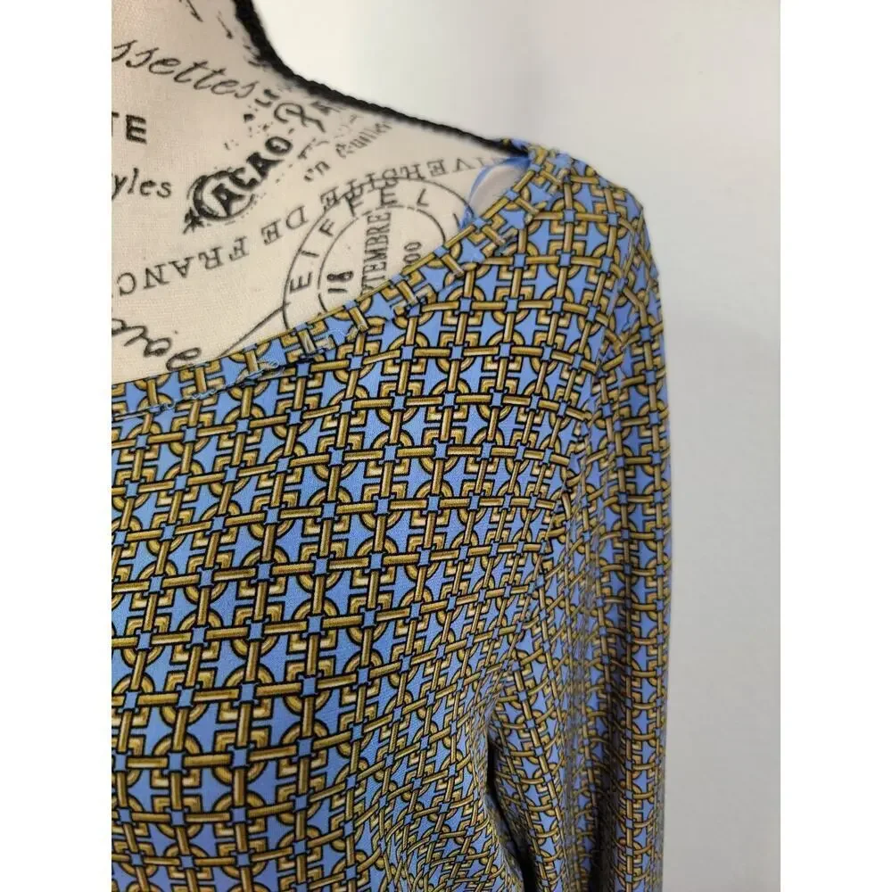 Michael Kors Dres SZ Large Long Sleeve Chain Pattern Mini